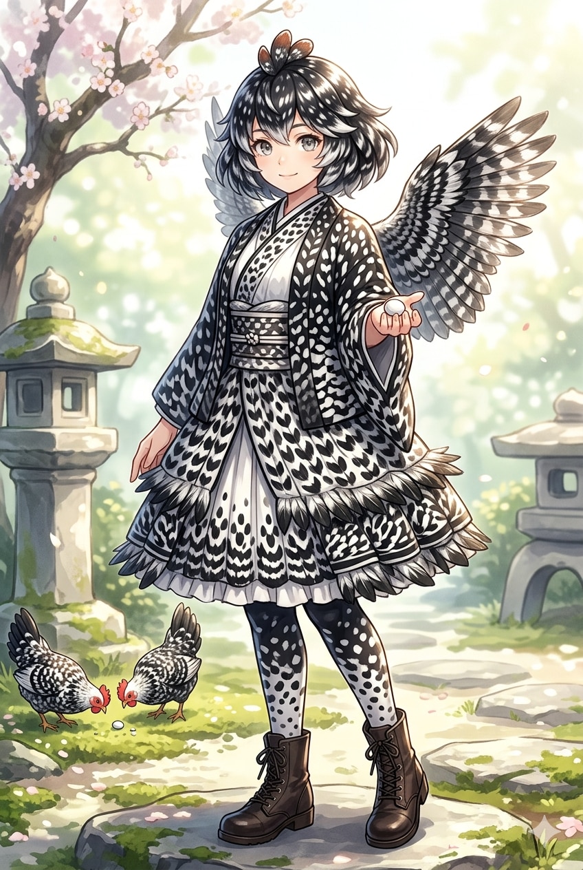 閲覧注意(碁石チャボ擬人化)