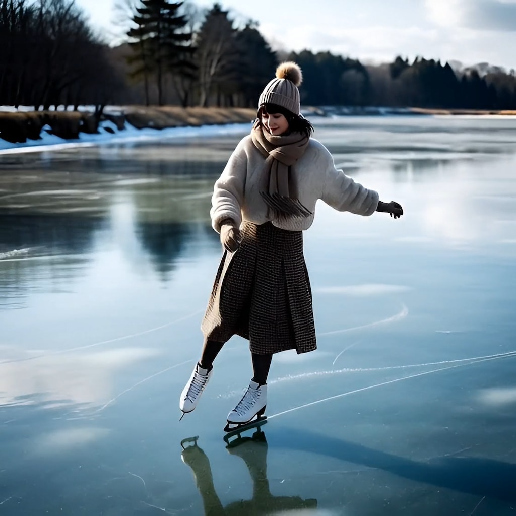 天然スケートリンク