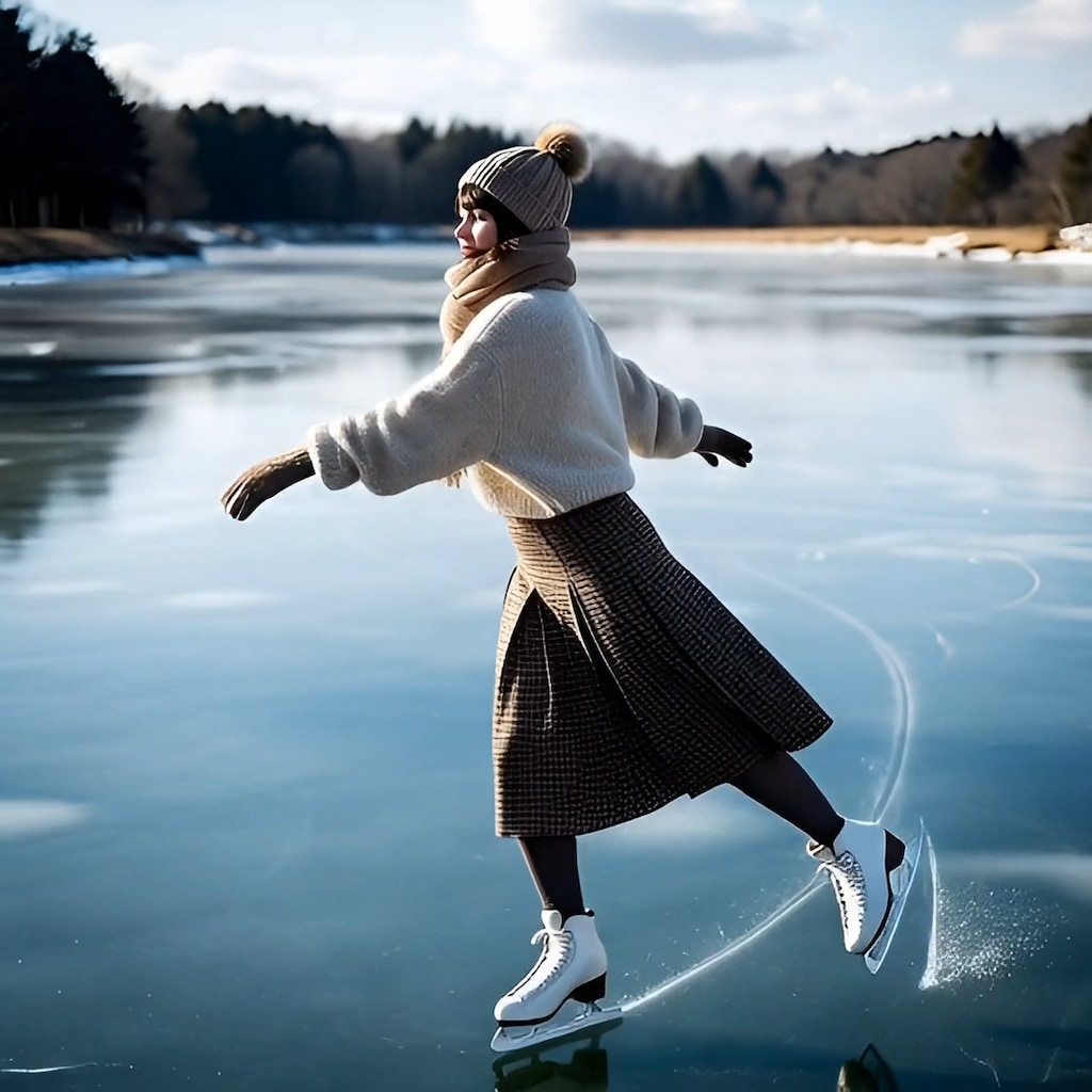 天然スケートリンク