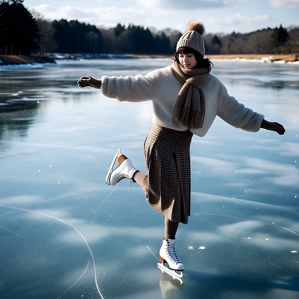 天然スケートリンク