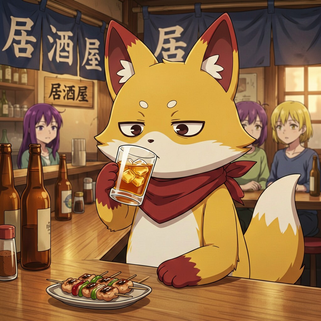 ねえ、あのキツネ…