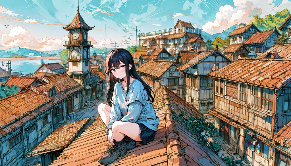屋根の上の少女④