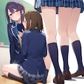 ブレザー制服紺ハイソックス 3枚目