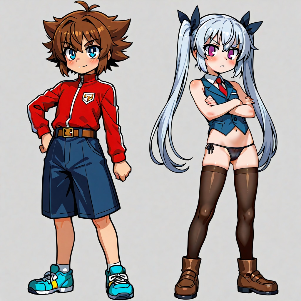 Change! Getter 1! Switch on!のみで生成したらこうなったｗ　bonsaiで生成したときといい男女2人になる傾向？