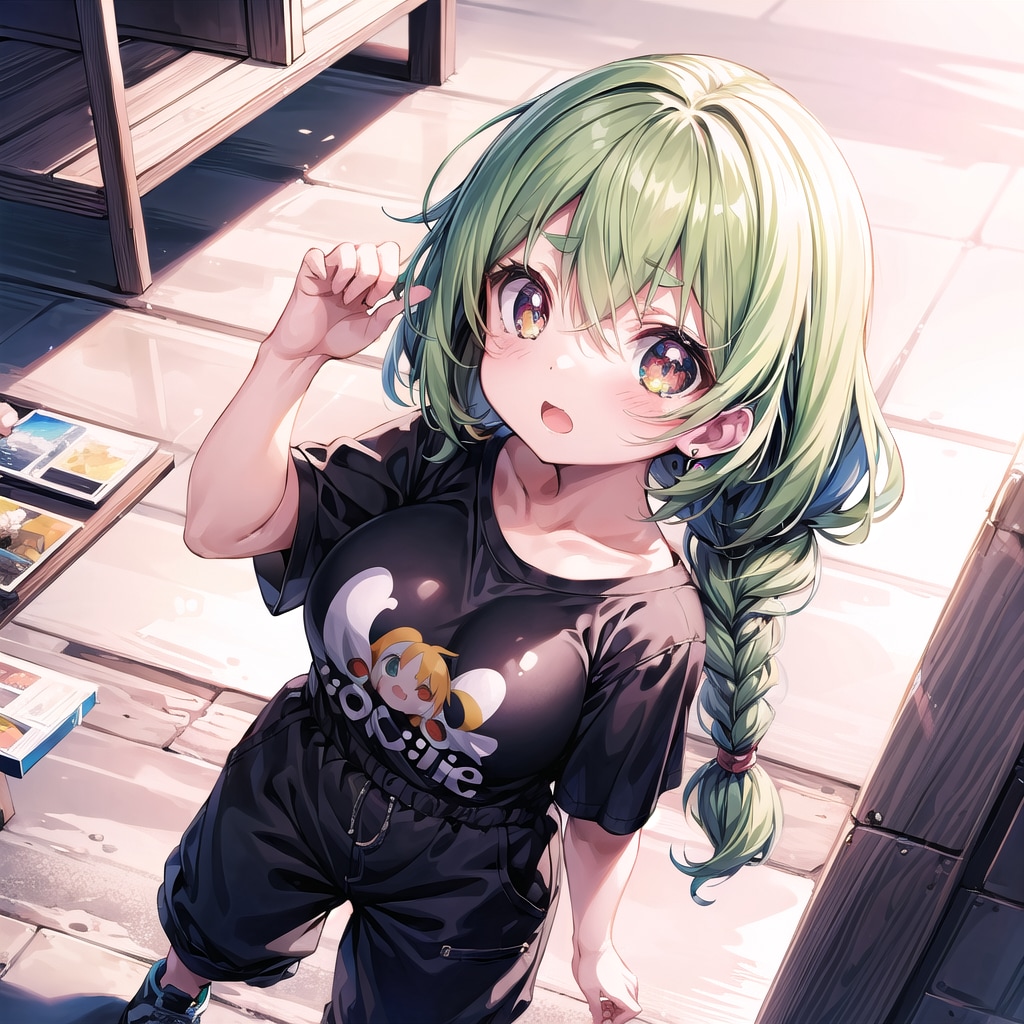 三つ編みロングちゃん