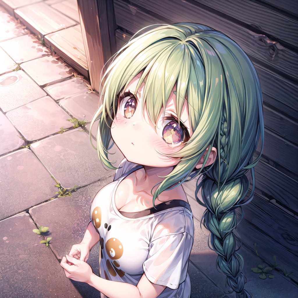 三つ編みロングちゃん