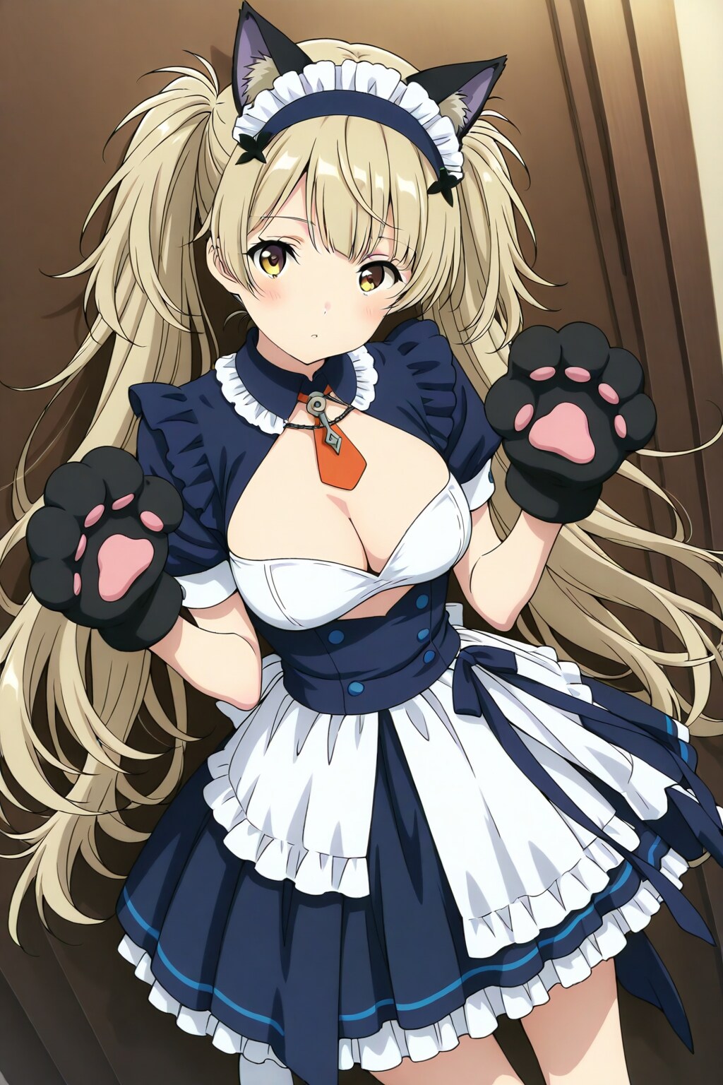 キュートな猫耳メイドで朝のご挨拶！「おはよ〜〜」