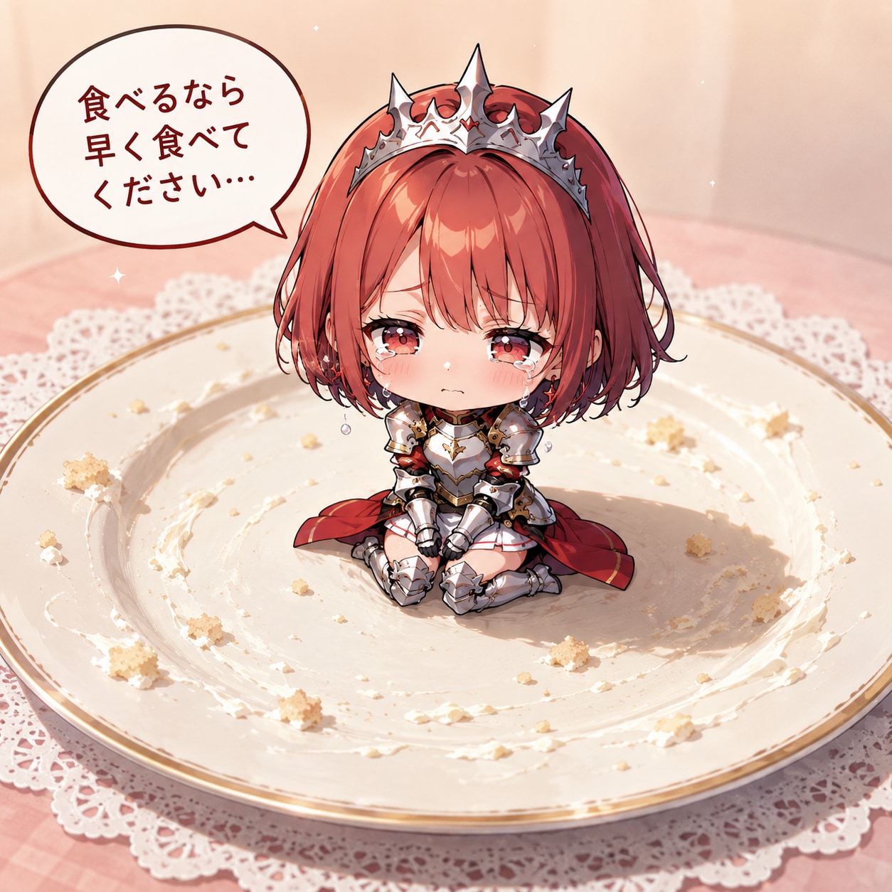 最後に食べられるケーキの苺 | の人気AIイラスト・グラビア