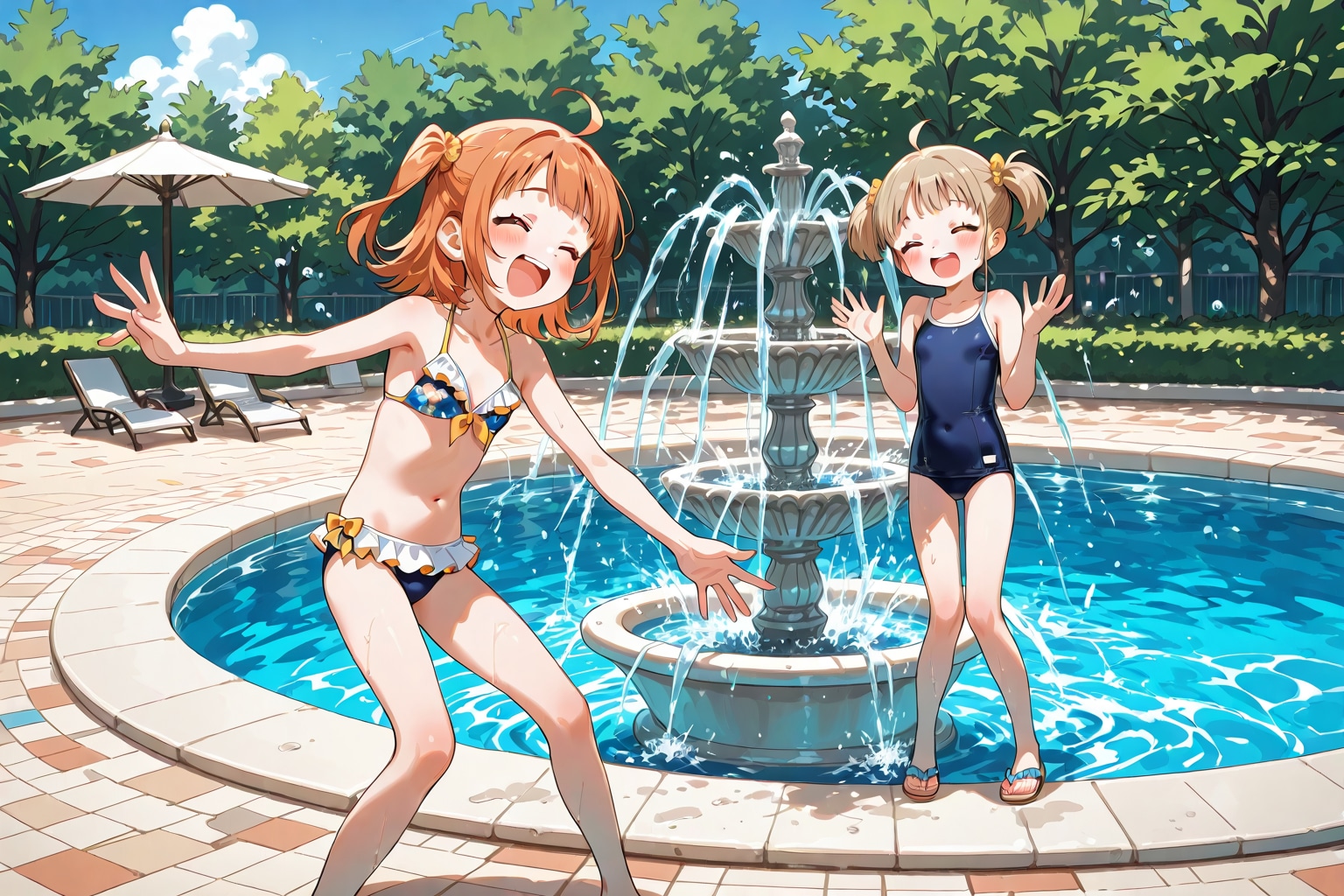 水遊び