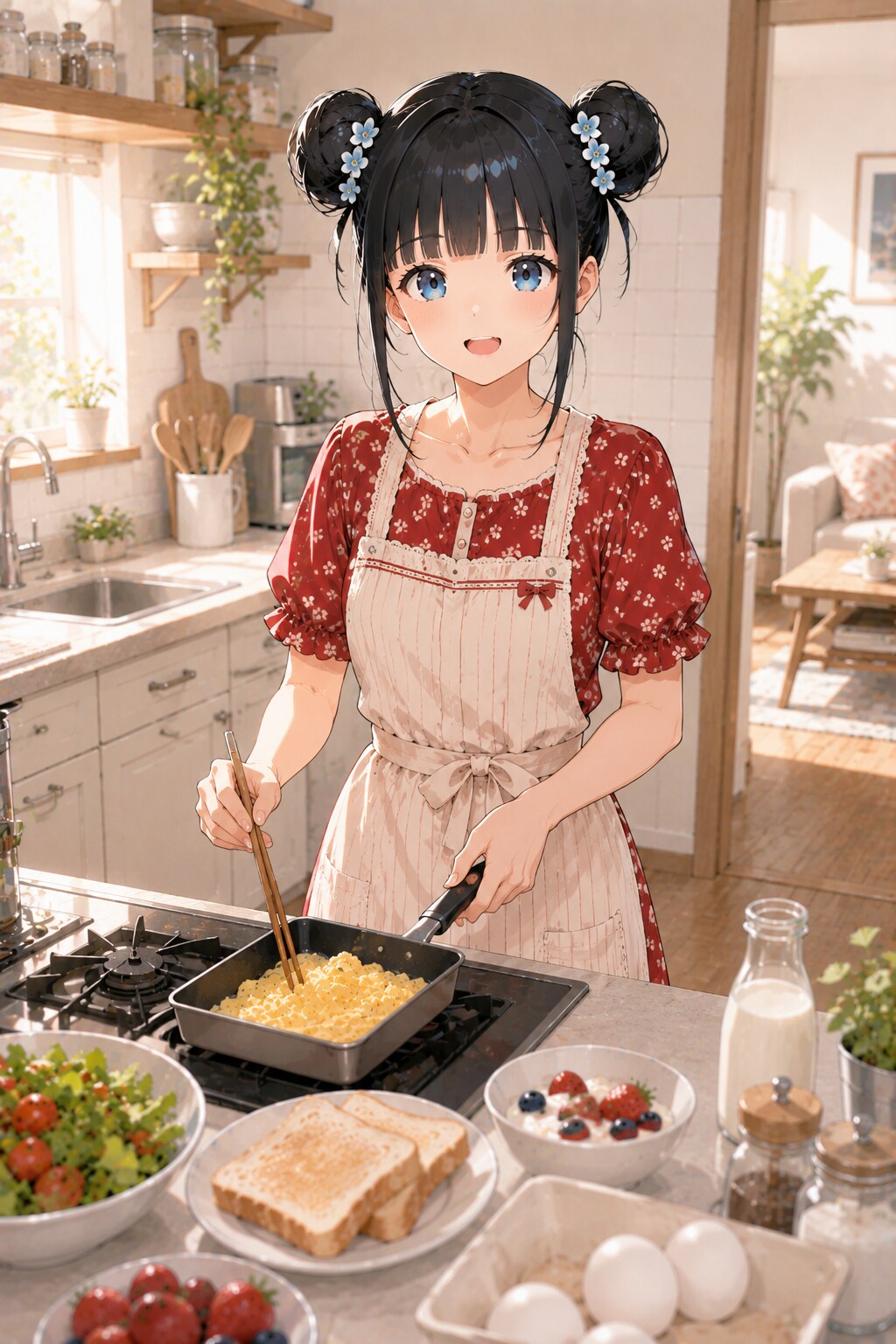 おだんごちゃん🍡✨と朝ごはん🍚✨　8/17