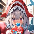 サメ美ちゃんのバレンタイン🦈 3枚目