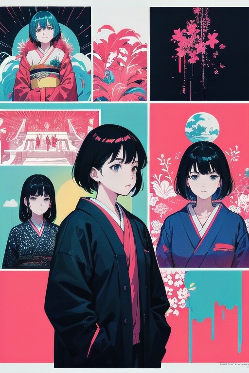 コラージュアート(V4B) | の人気AIイラスト・グラビア