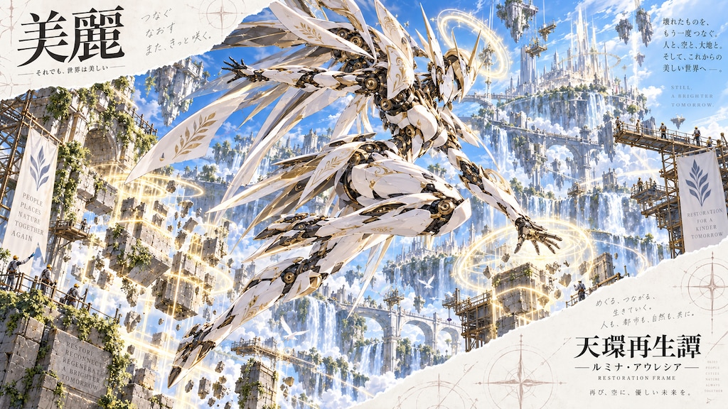 Lumina Aurecia — Reconnecting the Sky  Still, the world is beautiful.  Above the clouds, a white-and