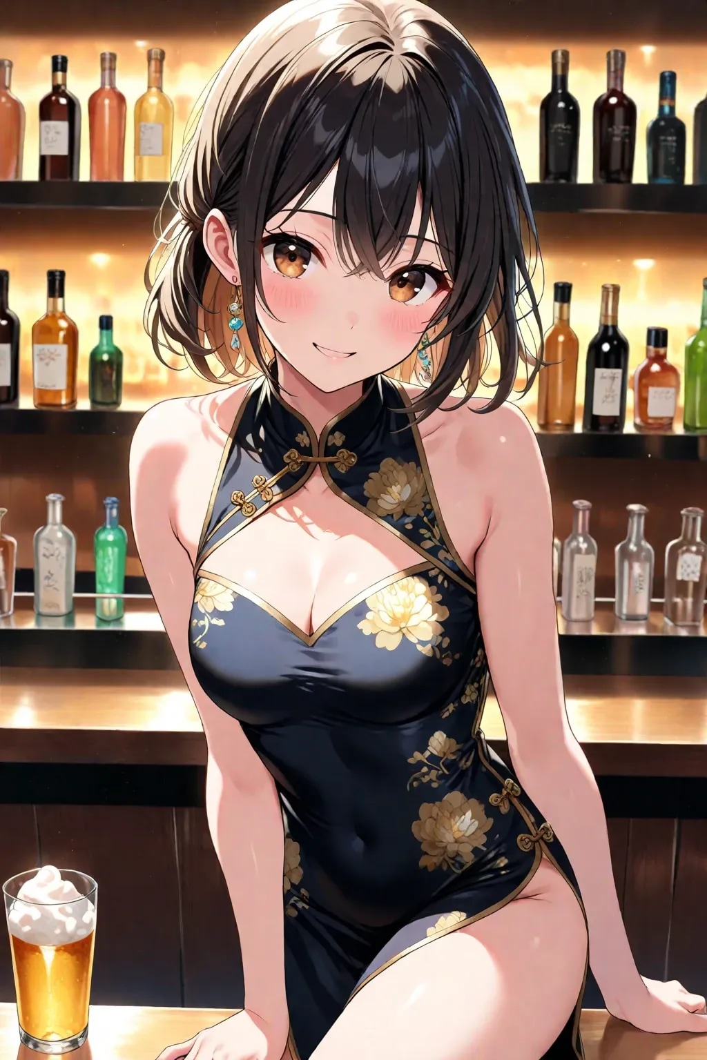 チャイナドレスの似合うきれいなお姉さん！