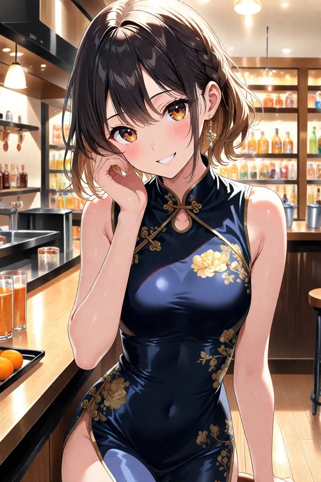 チャイナドレスの似合うきれいなお姉さん！