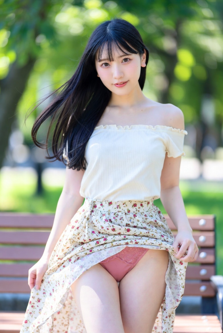 私服パンチラ
