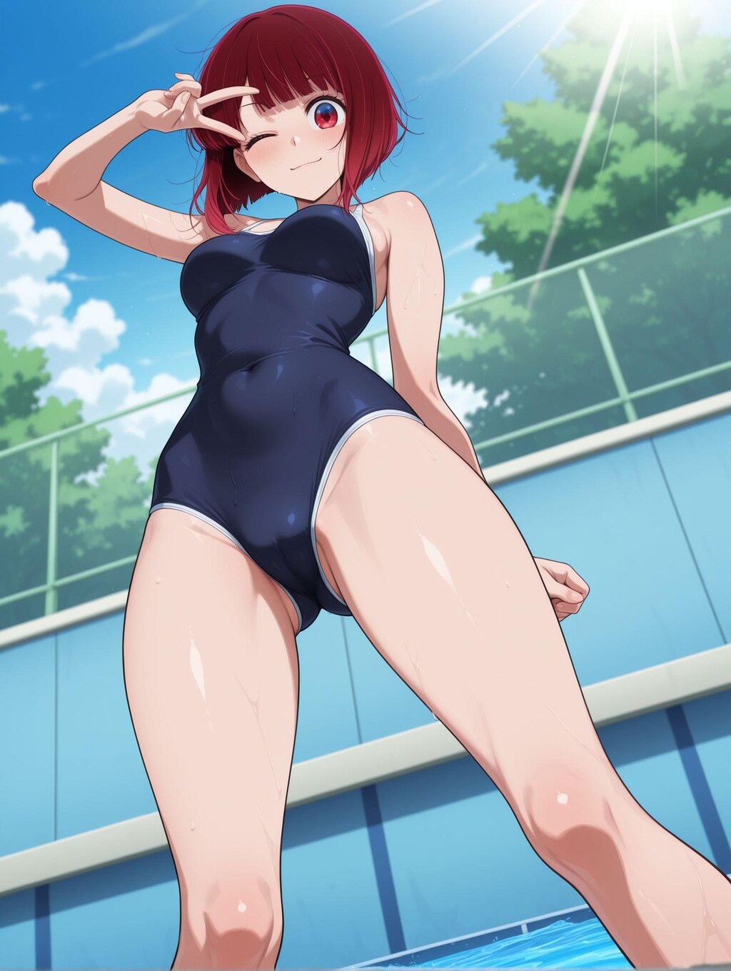 有馬かな×スク水