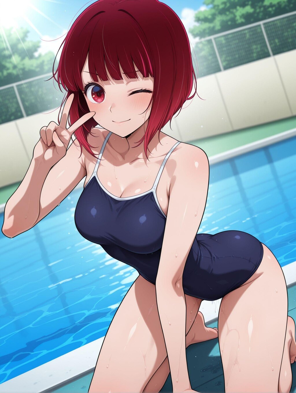 有馬かな×スク水