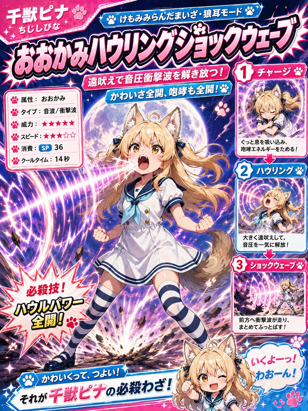 ピナちゃんのひっさつわざ！