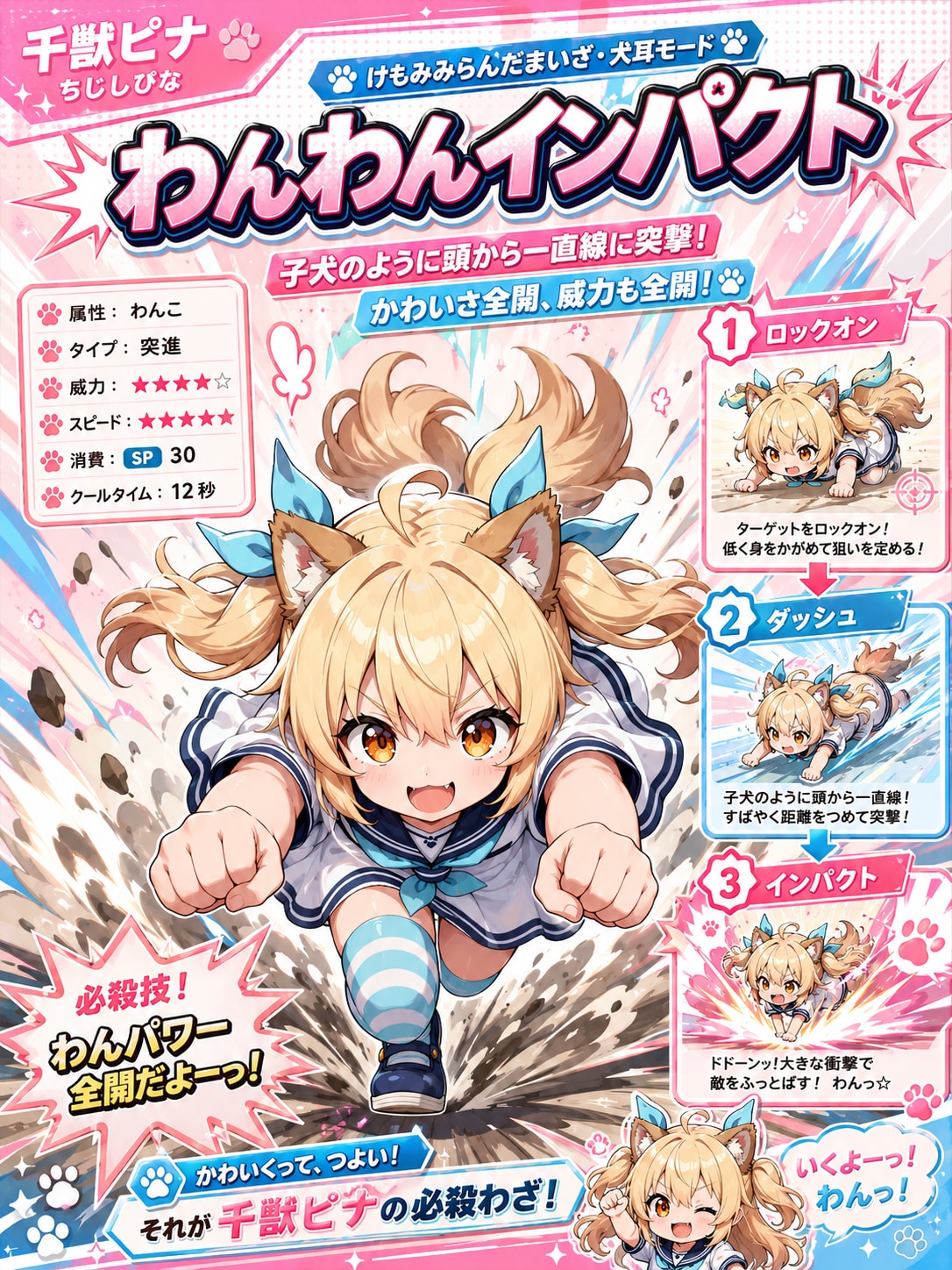 ピナちゃんのひっさつわざ！