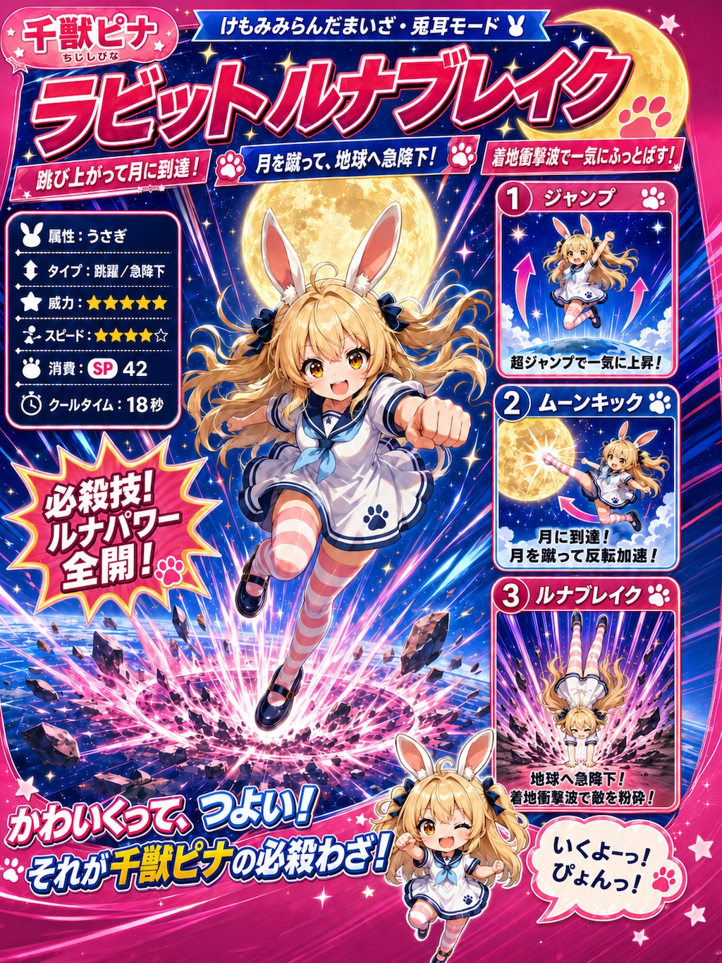 ピナちゃんのひっさつわざ！
