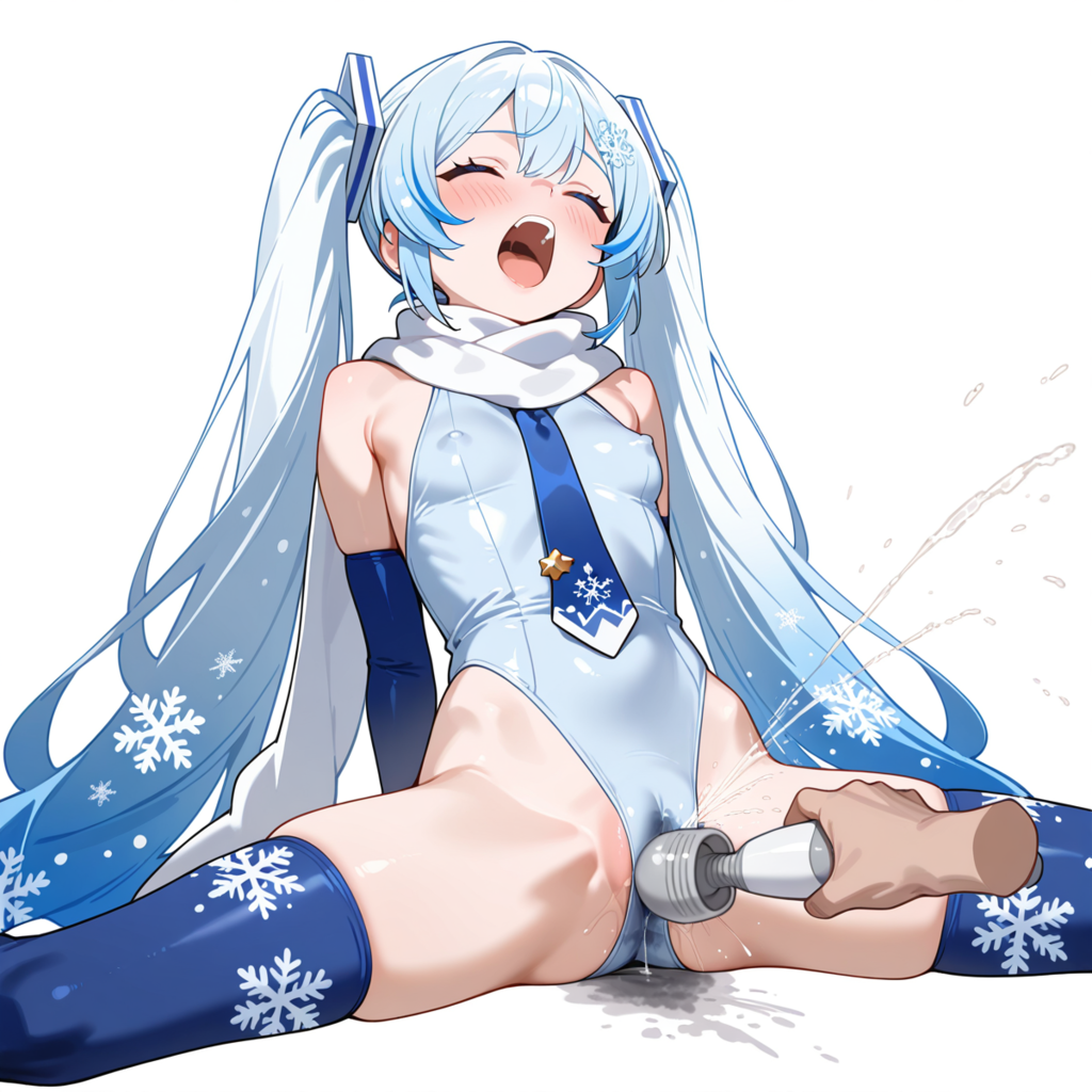 レオタード雪◯ク　電マで股責めされる