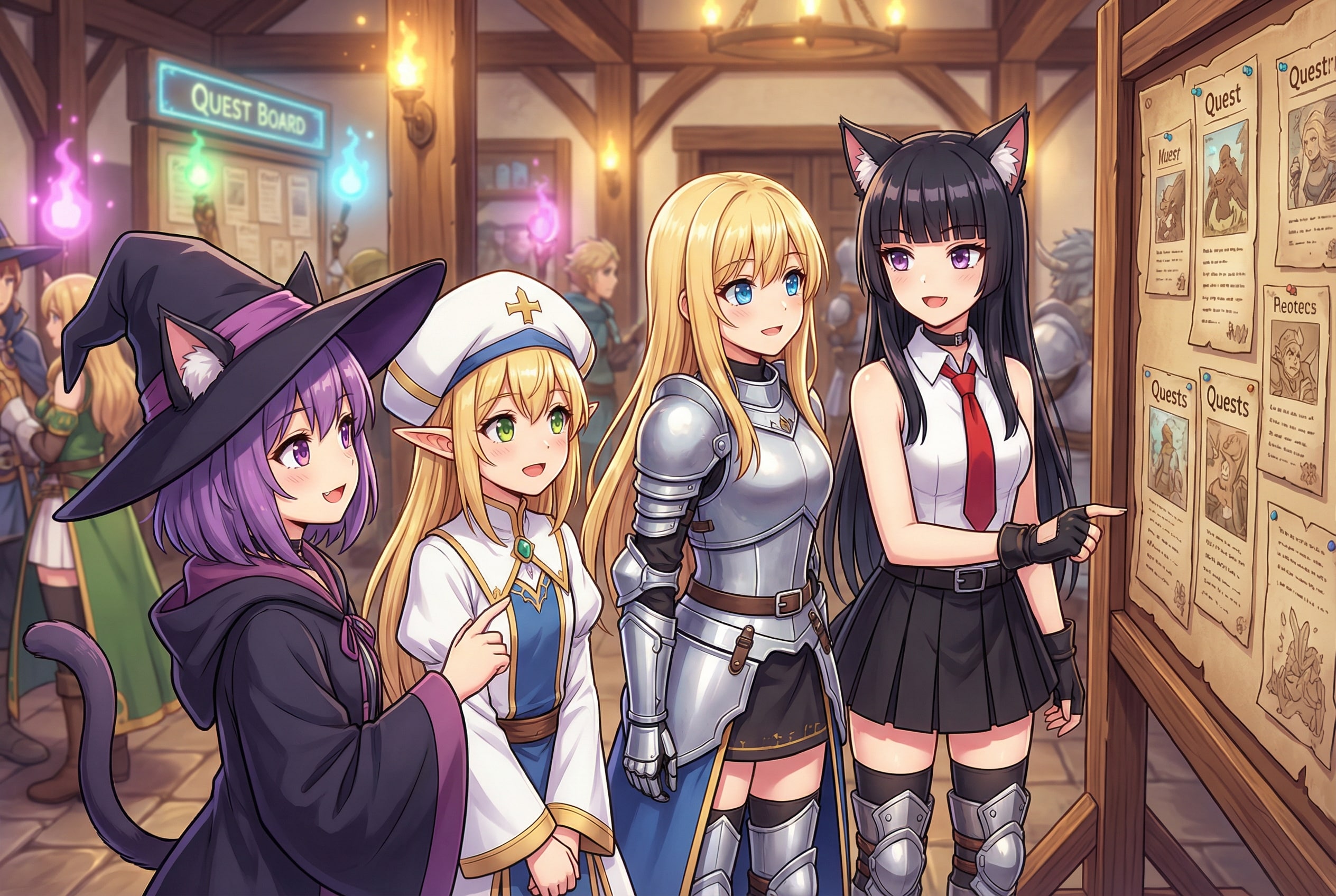 アットホームで笑顔の絶えない職場(パーティー)です | の人気AIイラスト・グラビア