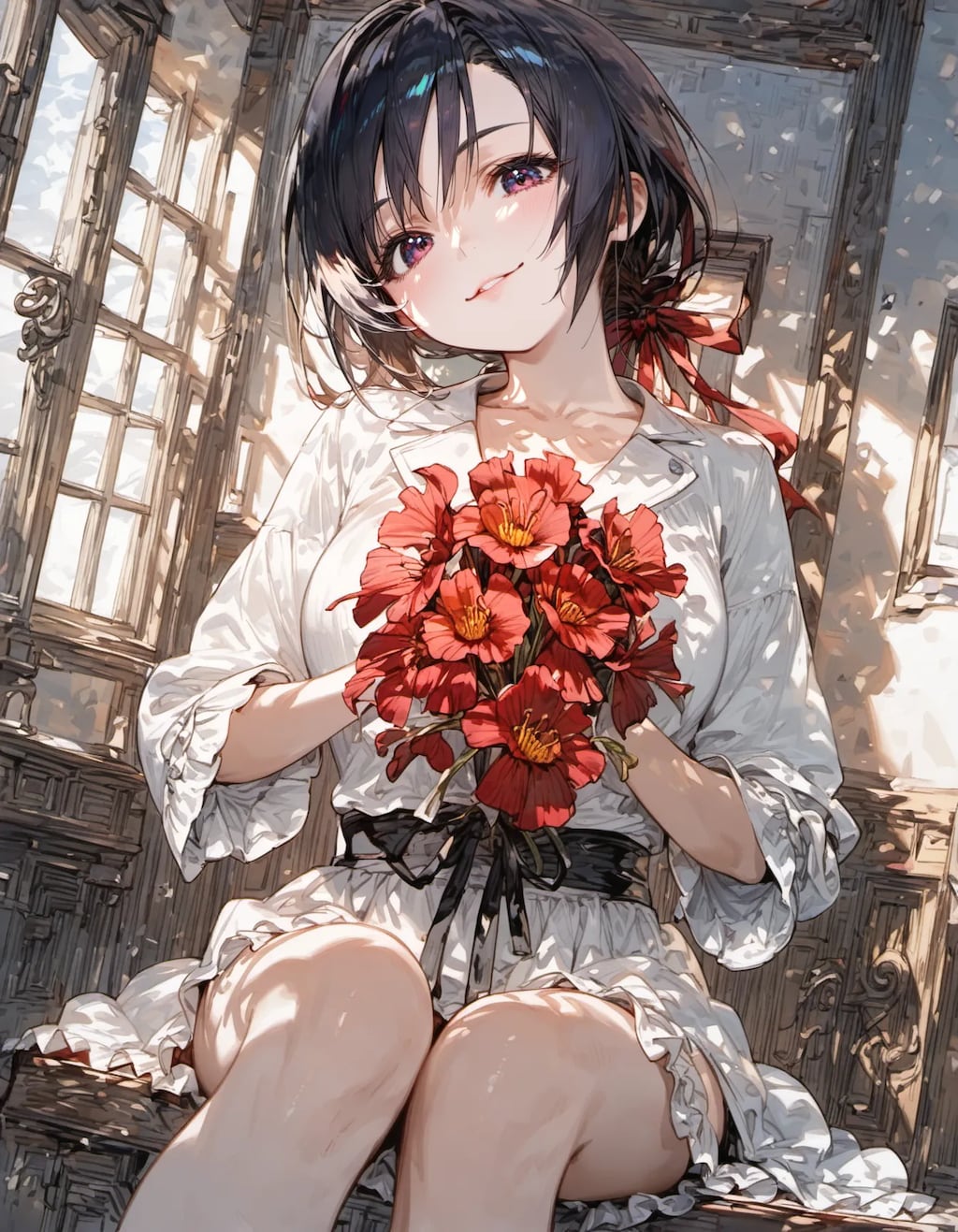 Red Bouquet in the Conservatory