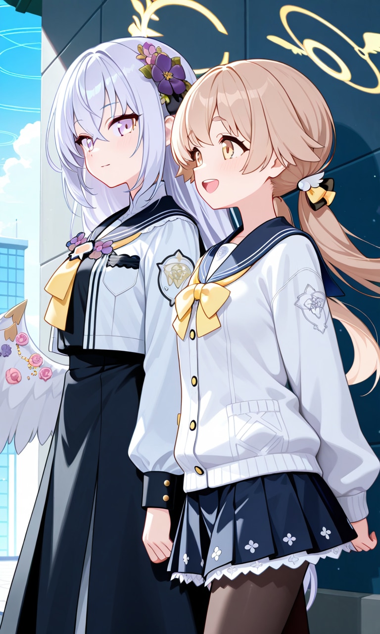 ヒフミとアズサ4 | の人気AIイラスト・グラビア