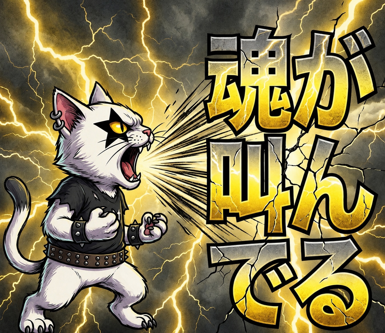 ごんたはROCKであり、猫である。（３枚）