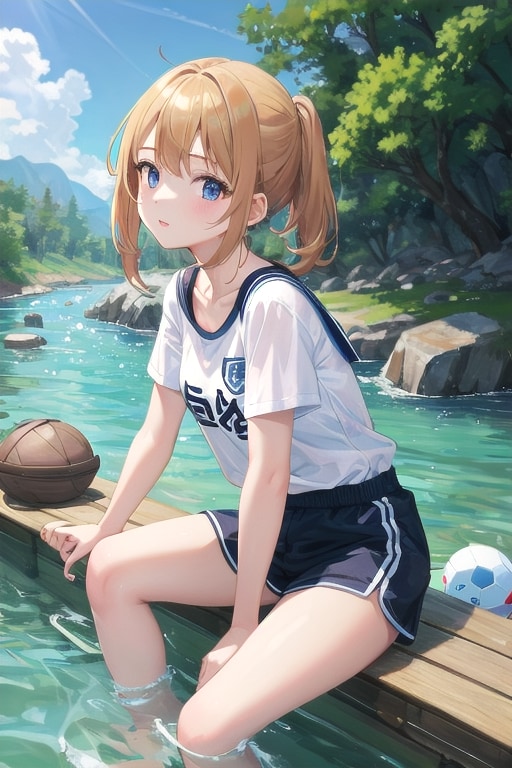 川遊び