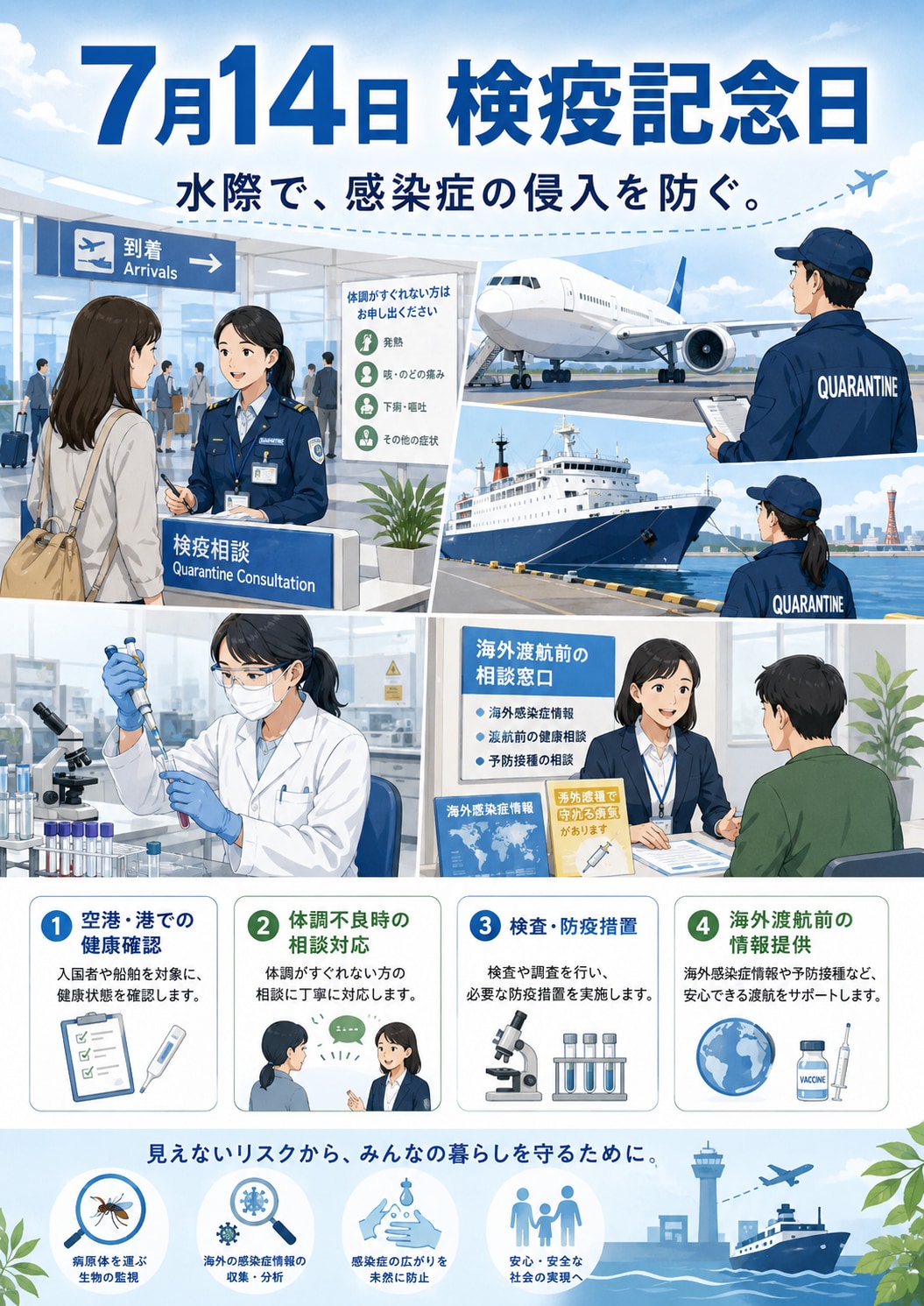 [今日は何の日 7/14] 検疫記念日