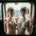 全裸窓ふきサービス💚⑤ 5枚目