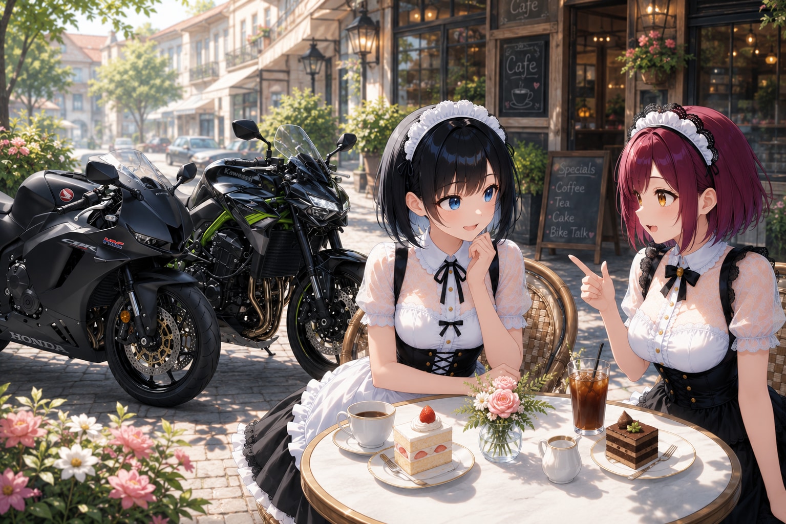 本田ちゃんとメイド服併せ