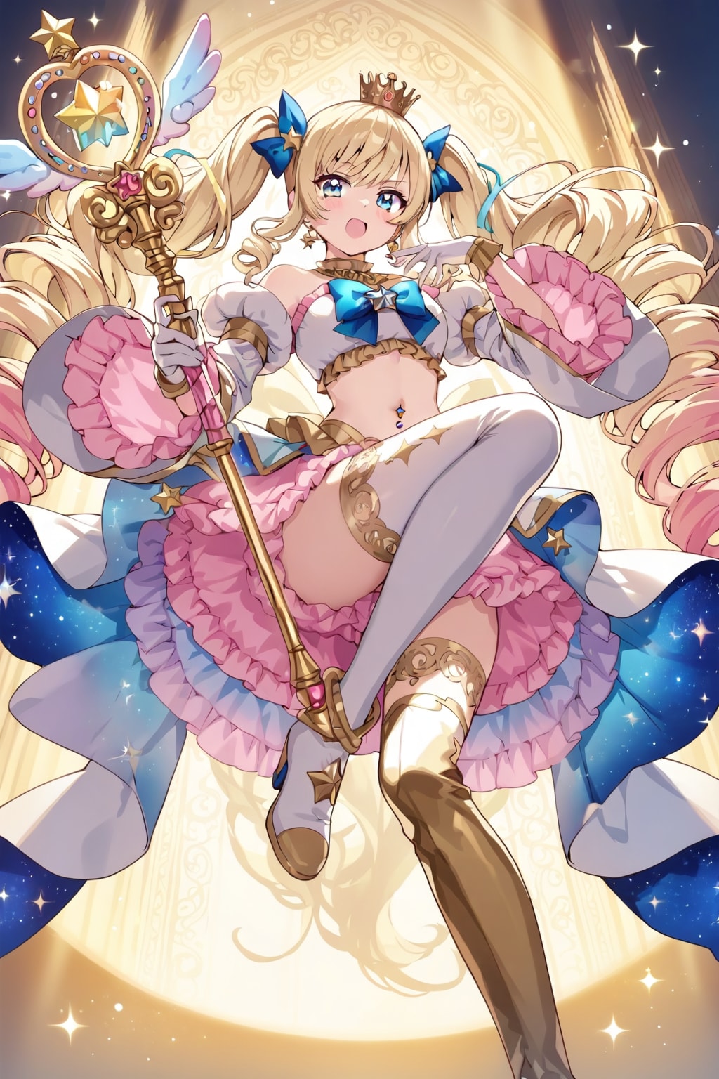 金髪縦ロールな魔法少女 | の人気AIイラスト・グラビア
