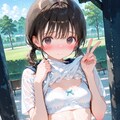 早朝の公園で記念撮影(R-15) 3枚目
