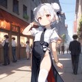 白髪ちゃんa7-散策スリットスカート 2枚目