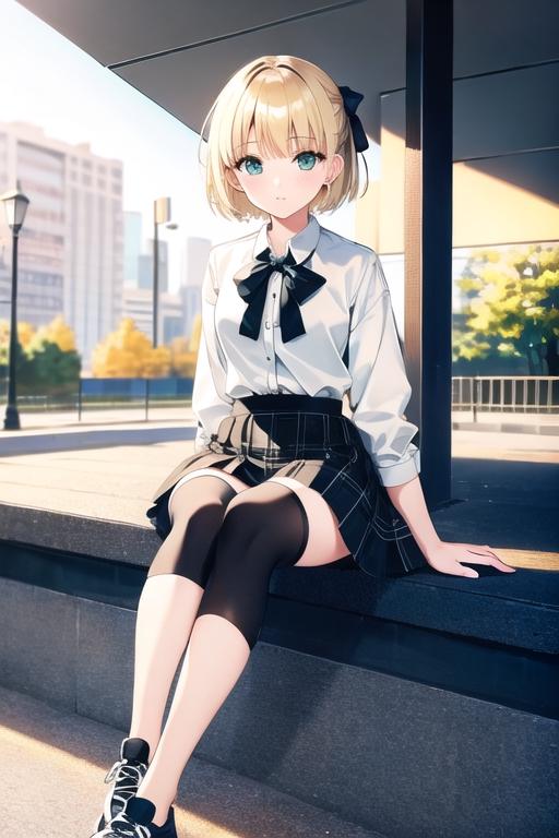 金髪ショート