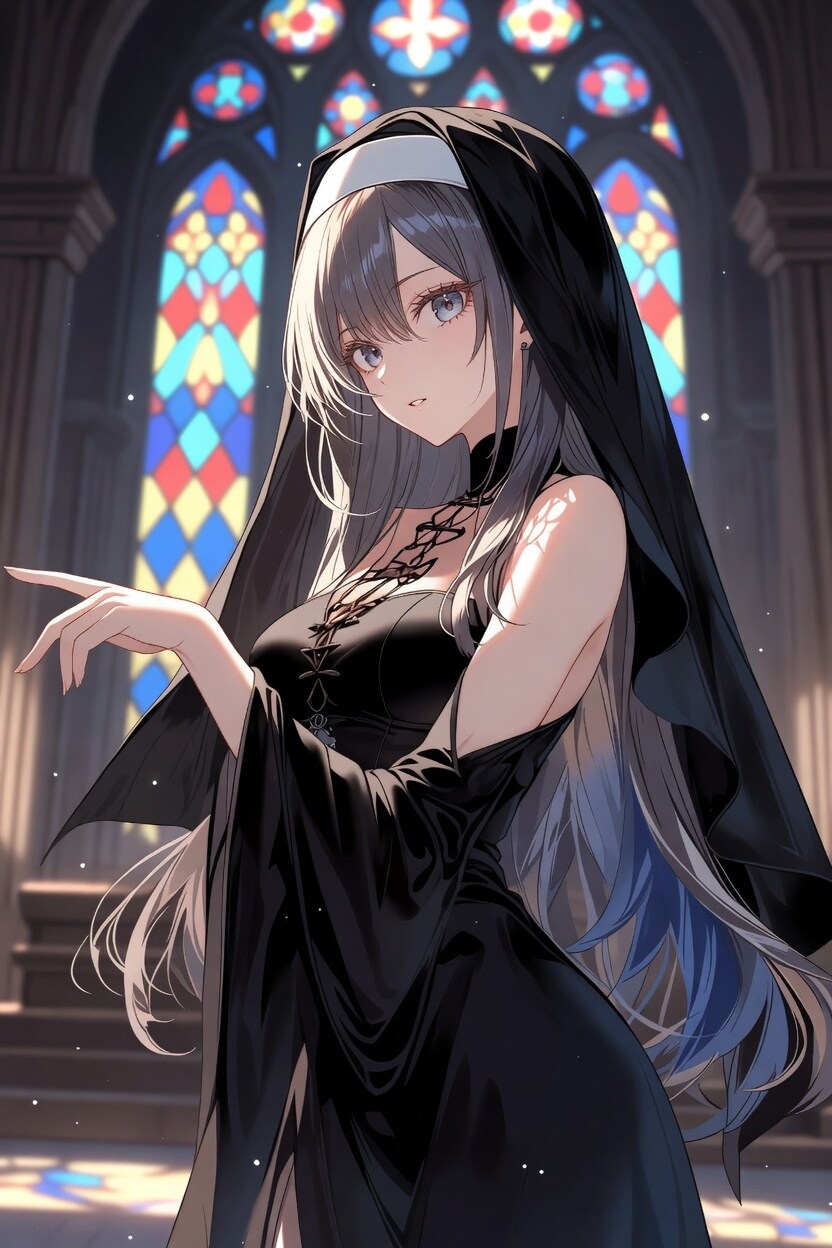 黒シスター | の人気AIイラスト・グラビア