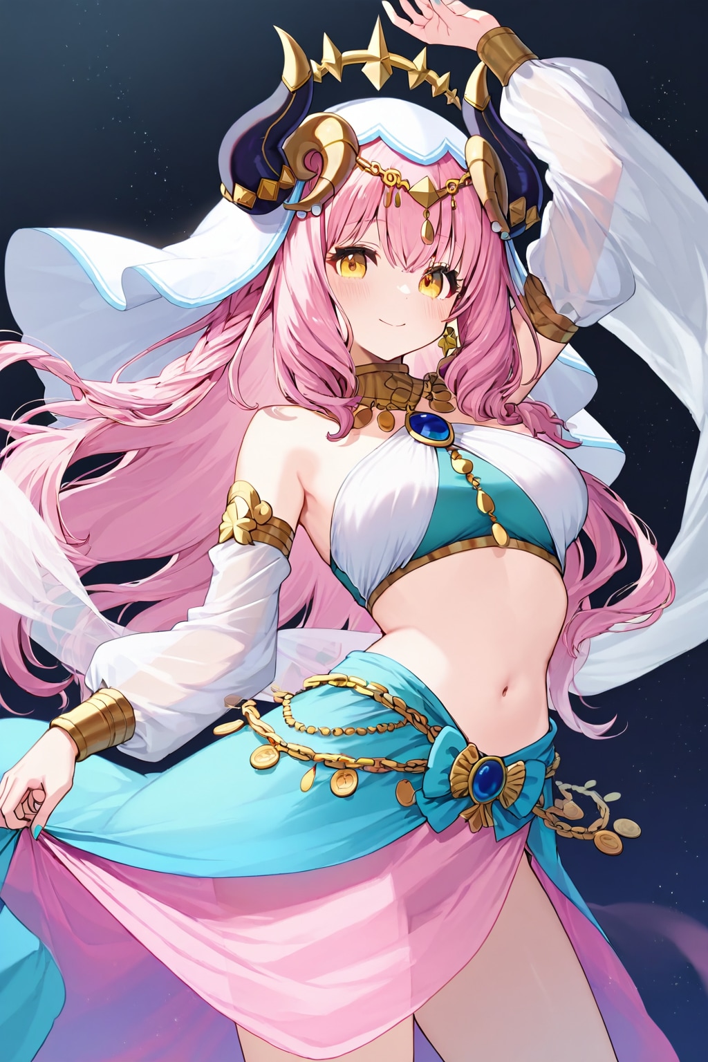 アラビアンナイト（衣装といっしょ）Short Ver | の人気AIイラスト・グラビア