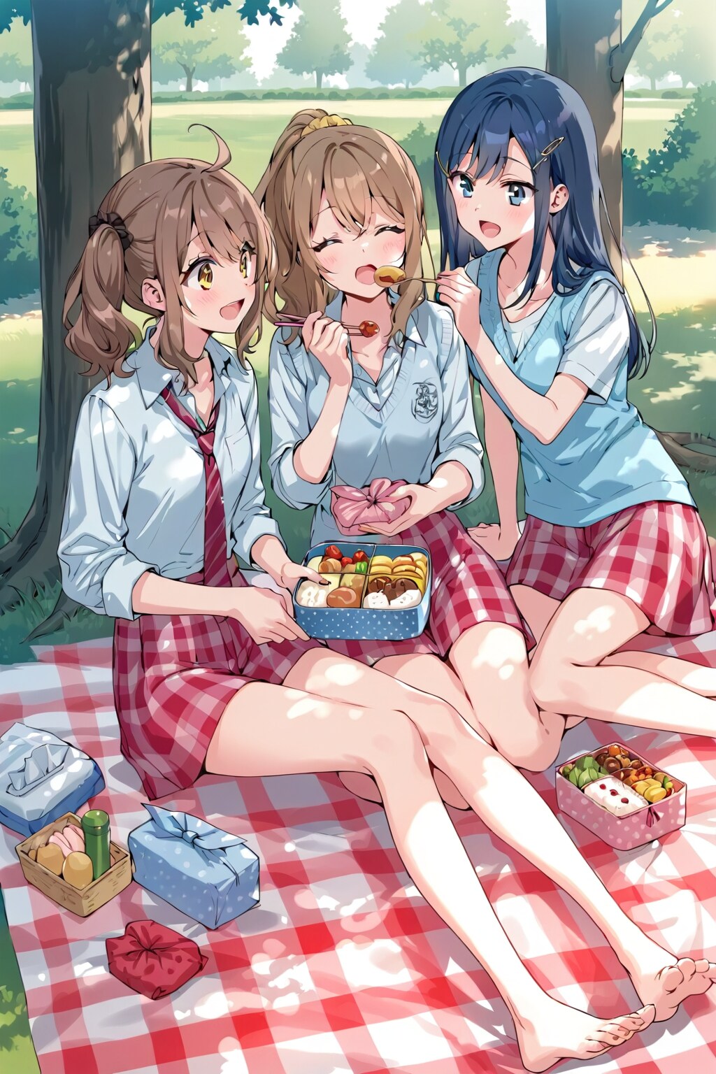 仲良くピクニック