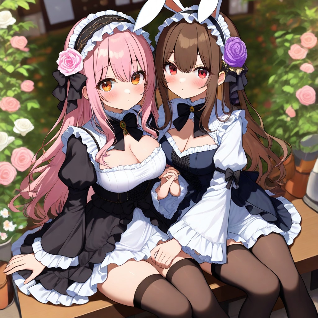 ふたりは仲良し💗 | の人気AIイラスト・グラビア