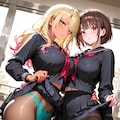 ギャルと地味子の秘密の放課後♡スカたく百合 6枚目