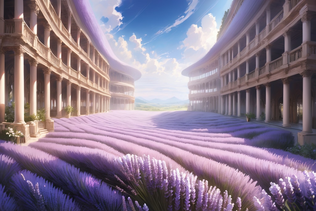 晴天ラベンダー