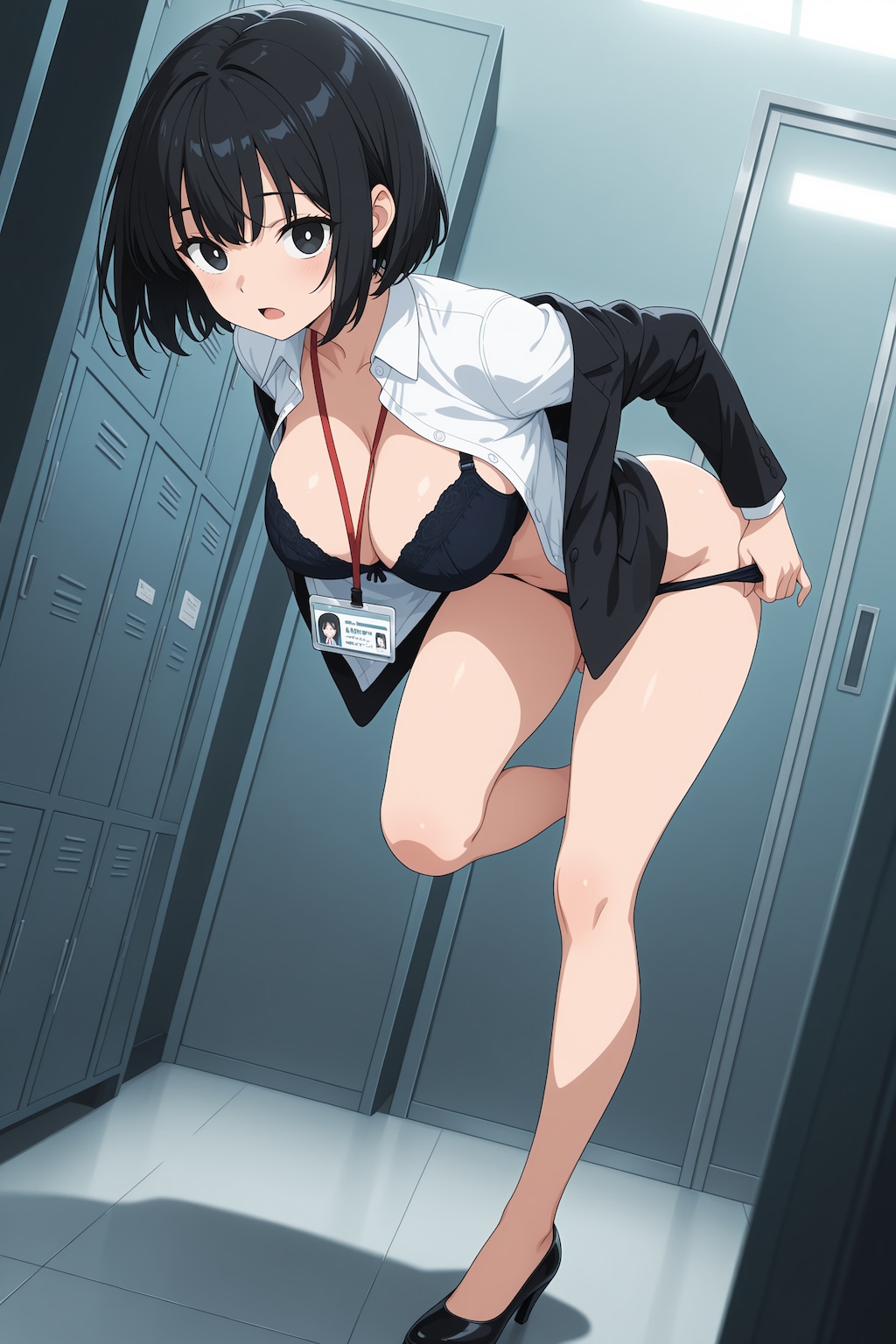 Tバック脱ぎ掛け