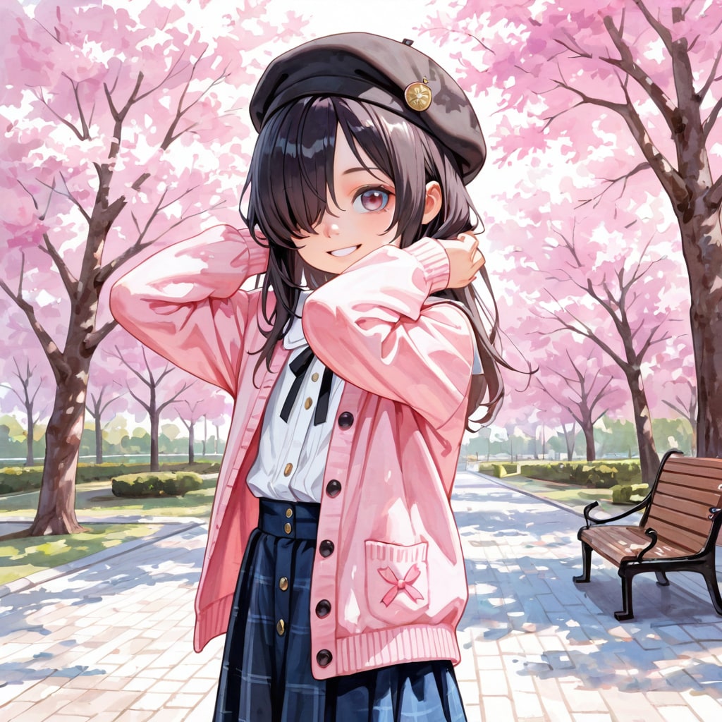 桜吹雪の | の人気AIイラスト・グラビア