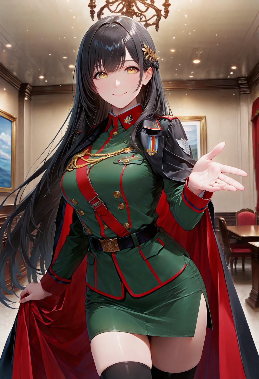 女将校との出会い