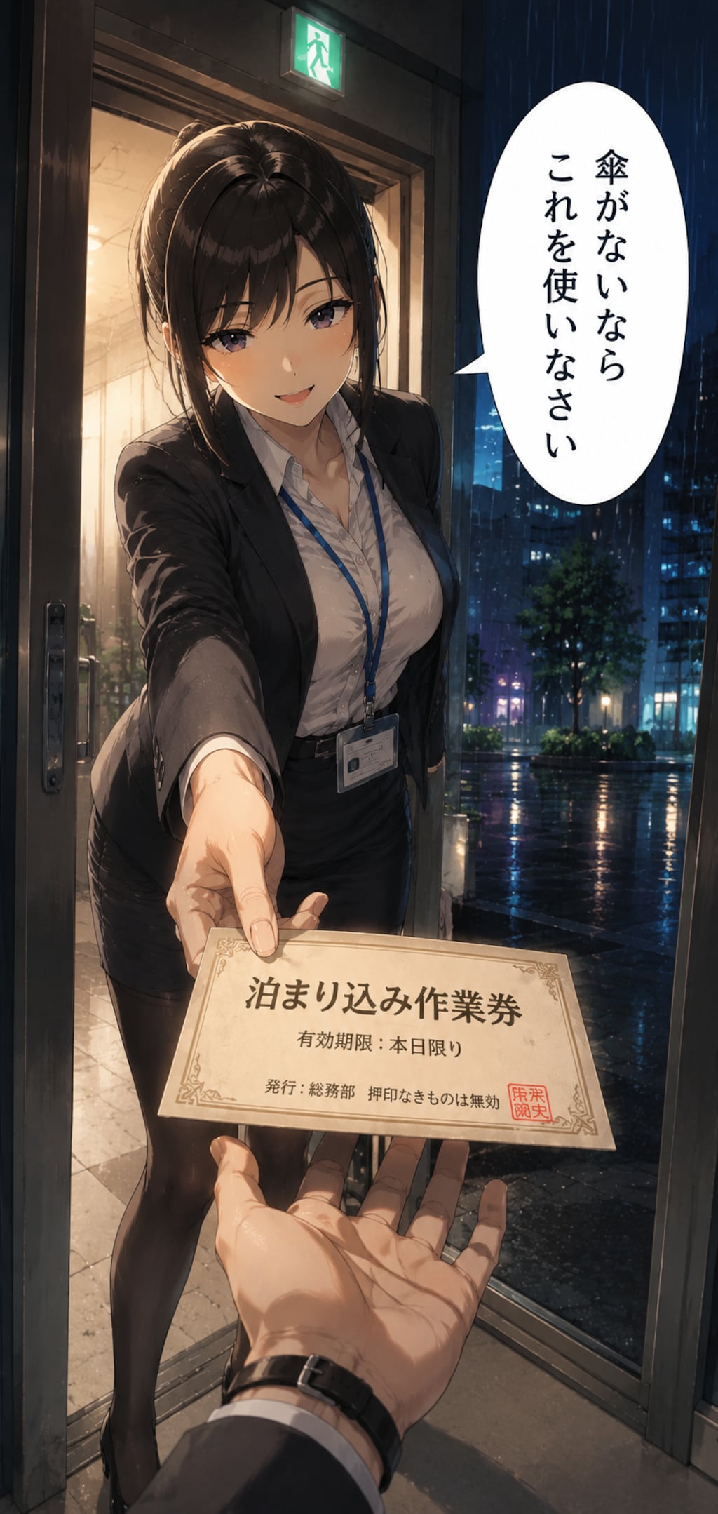 傘を忘れたの？