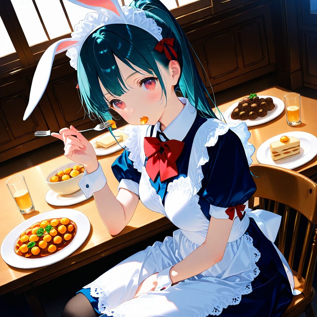 うさ耳メイドとから揚げ…かなw？