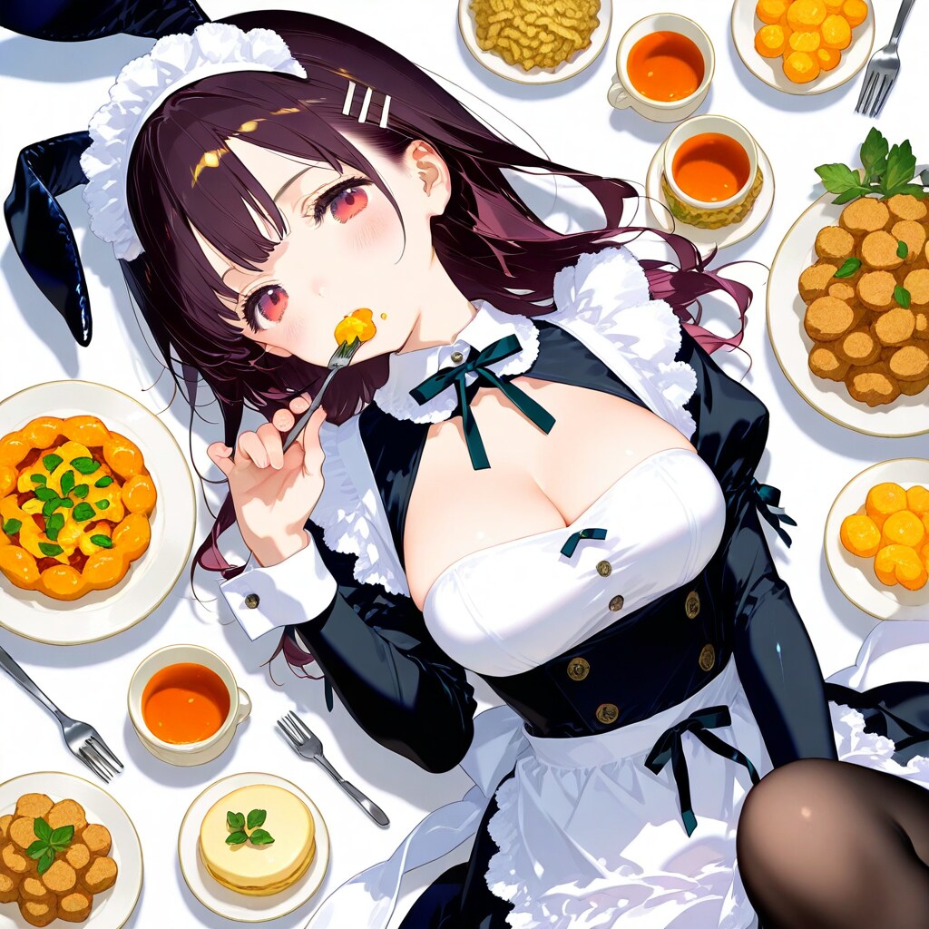 うさ耳メイドとから揚げ…かなw？